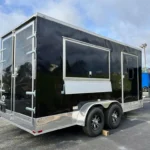 7X16 TA BLACK CONCESSION TRAILER Stock #39057
