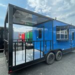 8.5 X 22 TA3 BBQ Trailer / Food Trailer in Blue | Stock #52667