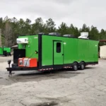 8.5 X 28 TA2 BBQ TRAILER FULLY EQUIPPED WITH WALK-IN COOLER & BATHROOM – Stock #RCT995